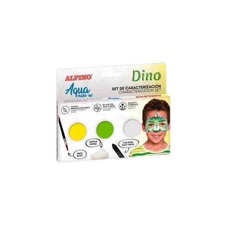 DL000683 ALPINO MAQUILLAJE AL AGUA SET DE CARACTERIZACIÓN DINO