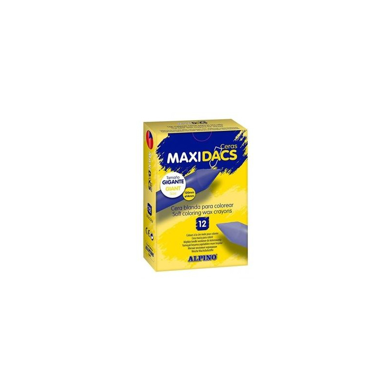 DX060103 ALPINO CERAS MAXIDACS CAJA DE 12 AMARILLO CLARO