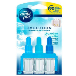 939189 AMBIPUR AMBIENTADOR 3 VOLUTION RECAMBIO AIRE FRESCO 21ML