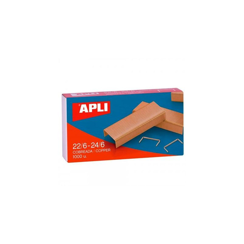 18142 APLI GRAPAS 22/6-24/6 COBREADAS CAJA 1000 UD -PACK 10 CAJAS-