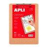 14684 APLI CLIPBOARD MADERA A4 MARRÓN