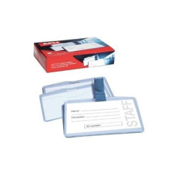 11740 APLI TARJETA DE IDENTIFICACIÓN HORIZONTAL PLASTICO 90X56 MM CON PINZA -25U-