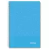 IMP0101 IMPREX CUADERNO ESPIRAL TAPA PP FOLIO 80H 90GR 4X4 AZUL