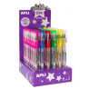 15229 APLI BOLÍGRAFO GEL PEN GLITTER LIVE COLORES SURTIDOS -EXPOSITOR 48U-