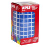 04872 APLI GOMETS CUADRADOS 10MM ROLLO AZUL -ROLLO 6372 UNIDADES-