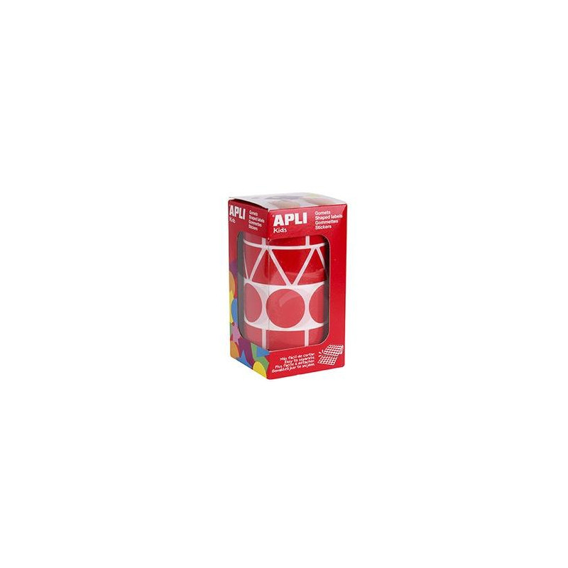 11163 APLI GOMETS FIGURAS SURTIDAS ROLLO ROJO XL