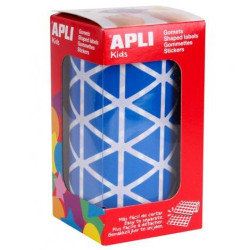 4868 APLI GOMETS TRIANGULARES 20MM ROLLO AZUL -ROLLO 2832 UNIDADES-