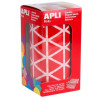 4869 APLI GOMETS TRIANGULARES 20MM ROLLO ROJO -ROLLO 2832 UNIDADES-