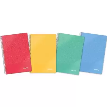 IMP0119 IMPREX CUADERNO ESPIRAL TAPA PP FOLIO 80H 90GR 4X4 COLORES SURTIDOS