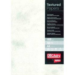 PCL1681 APLI PAPEL TEXTURA MÁRMOL A4 165GR PACK 50H GRIS