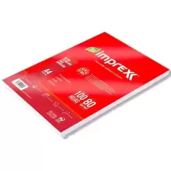IMPREX 100H IMPREX PAQUETE 100H A4 80GR LISO PAPEL BLANCO