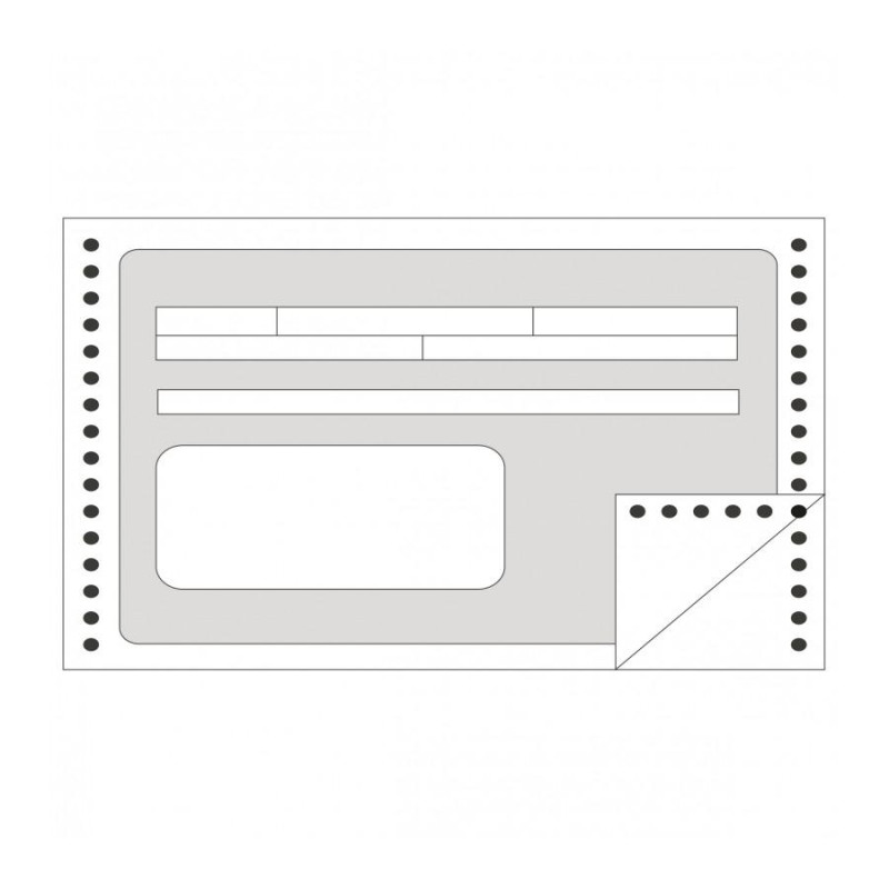 00133 APLI FORMULARIOS RECIBO EN CONTINUO 240MMX4" 1 COPIA 1200 U