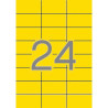 01591 APLI ETIQUETAS ADHESIVAS 70X37MM INKJET/LÁSER C/RECTOS 24 X 20H AMARILLO FLUORESCENTE