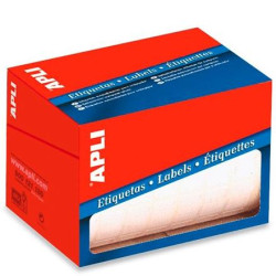 01676 APLI ETIQUETAS PARA PRECIOS 8X12MM ESCRITURA MANUAL C/ROMOS ROLLO DE 12000 BLANCO