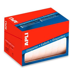 01682 APLI ETIQUETAS PARA PRECIOS 13X50MM ESCRITURA MANUAL C/ROMOS ROLLO DE 2100 BLANCO