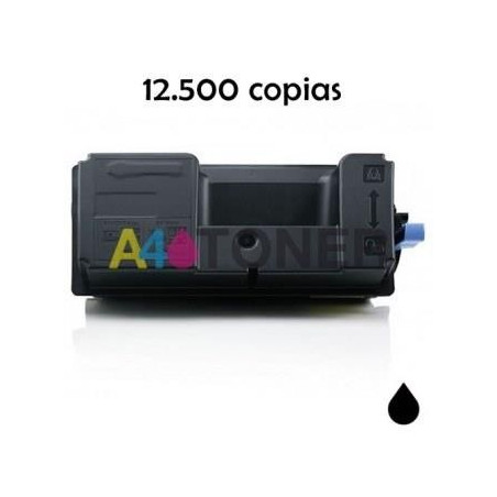 Toner compatible TK-3100 / TK3100 / TK 3100 alternativo al toner original Kyocera 1T02MS0NL0