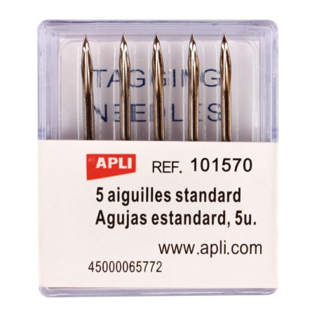 101570 APLI AGUJA ESTANDAR COMPATIBLE CON ETIQUETADORA 154110 Y 154112 - 5 UD.