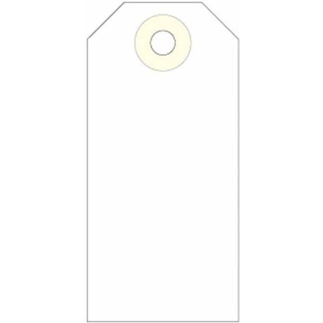 121375 APLI ETIQUETAS COLGANTES C/ARANDELA 120X57MM CAJA DE 1000 CREMA