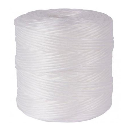 13126 APLI BOBINA DE CUERDA POLIPROPILENO 400 G CON 1 CABO - 240 M BLANCO