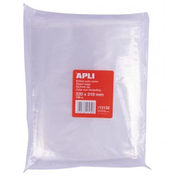 13132 APLI BOLSAS AUTOCIERRE 220X310MM LDPE TRANSPARENTE PACK 100 UD