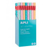 18630 APLI PAPEL DE REGALO NORDIK FUN ROLLO 70CM X 2M COLORES SURTIDOS -EXPOSITOR 55U-