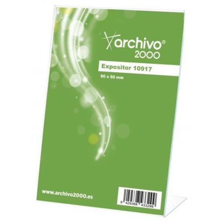 10917 CS TP ARCHIVO 2000 EXPOSITOR SOBREMESA EN FORMA DE L VERTICAL 90X60X30 MM