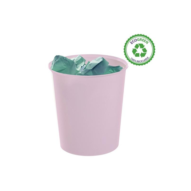 2001 RS PS ARCHIVO 2000 PAPELERA ECOGREEN 18 LITROS 240X310MM RECICLADO ROSA PASTEL