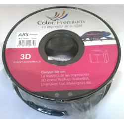 Bobina filamento 3D ABS 1.75mm color plata