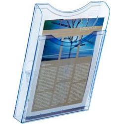 6121 AZ TP ARCHIVO 2000 EXPOSITOR MURAL ARCHIPLAY 1 COMPARTIMENTO DIN A4 VERTICAL 35X235X300 MM AZUL TRANSPARENTE