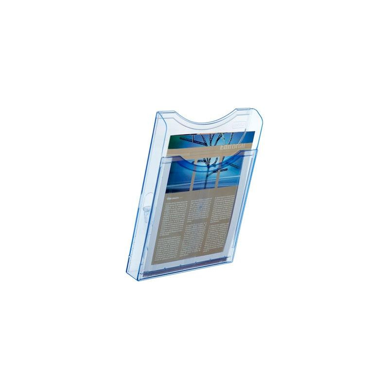 6121 AZ TP ARCHIVO 2000 EXPOSITOR MURAL ARCHIPLAY 1 COMPARTIMENTO DIN A4 VERTICAL 35X235X300 MM AZUL TRANSPARENTE