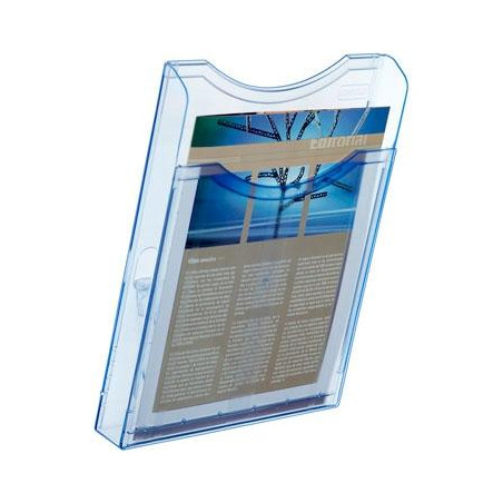 6121 AZ TP ARCHIVO 2000 EXPOSITOR MURAL ARCHIPLAY 1 COMPARTIMENTO DIN A4 VERTICAL 35X235X300 MM AZUL TRANSPARENTE