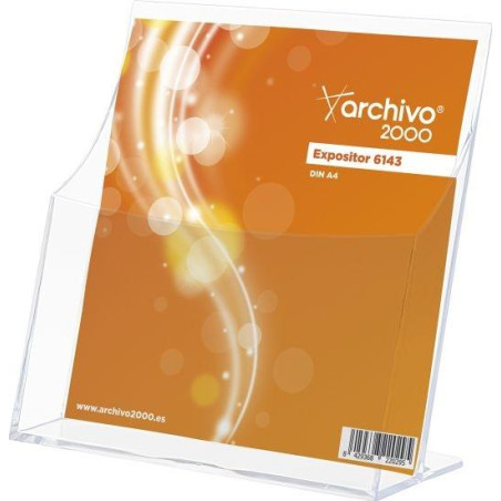 6143 CS TP ARCHIVO 2000 PORTAFOLLETOS SOBREMESA ARCHIVO 2000 "PREMIUM" ESPESOR 3 MM DIN A4 VERTICAL 120X220X230 MM