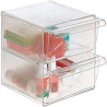 6702 CS TP ARCHIVO 2000 ORGANIZADOR ARCHICUBO 2 CAJONES 190X150X150 MM CRISTAL TRANSPARENTE