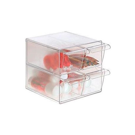 6704 CS TP ARCHIVO 2000 ORGANIZADOR ARCHICUBO 4 CAJONES 190X150X150 MM CRISTAL TRANSPARENTE