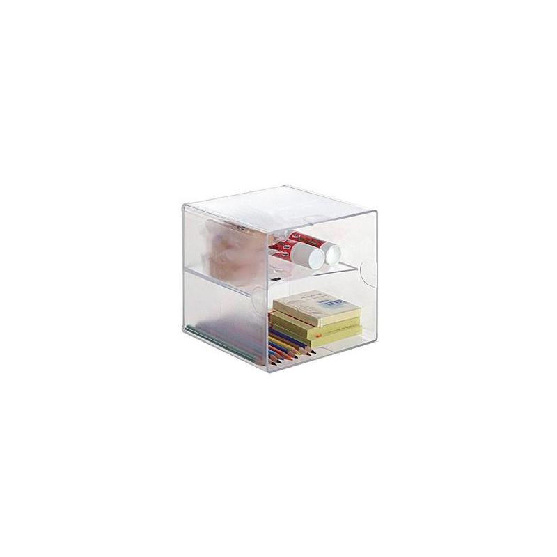 6705 CS TP ARCHIVO 2000 ORGANIZADOR ARCHICUBO DIVISOR 2 COMPARTIMENTOS 150X150X150 MM CRISTAL TRANSPARENTE