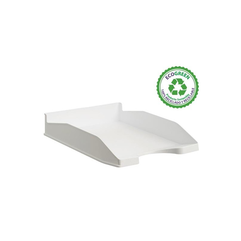 742 BL PS ARCHIVO 2000 BANDEJA ECOGREEN APILABLE 3 POSICIONES 345X255X60MM RECICLADO BLANCO PASTEL