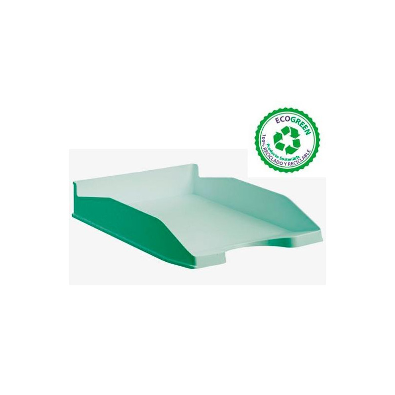 742 VE PS ARCHIVO 2000 BANDEJA ECOGREEN APILABLE 3 POSICIONES 345X255X60MM RECICLADO VERDE PASTEL