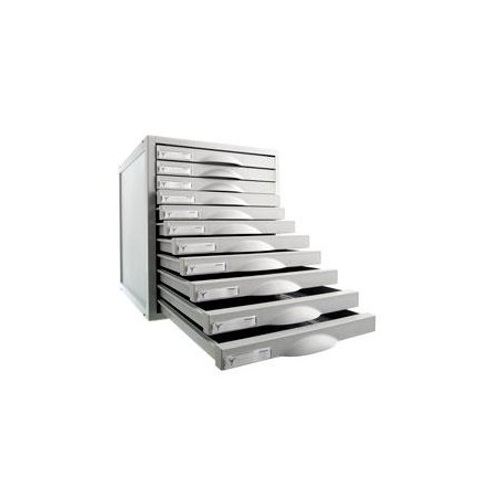 8211C GS ARCHIVO 2000 MÓDULO ARCHISYSTEM DE 11 CAJONES 356X316X362 MM GRIS