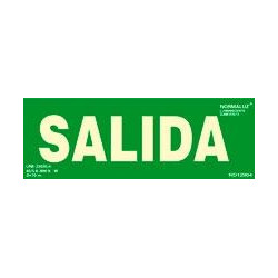 6170-06H VE ARCHIVO 2000 PACK DE 2 SEÑALES "SALIDA" 300X105 PVC VERDE