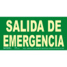 6170-15H VE ARCHIVO 2000 SEÑAL "SALIDA DE EMERGENCIA" 320X160MM PVC 700 MICRAS VERDE