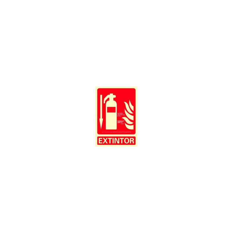 6171-01H RJ ARCHIVO 2000 SEÑAL "EXTINTOR" 210X300 PVC ROJO