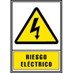 6172-03 AM ARCHIVO 2000 SEÑAL "RIESGO ELÉCTRICO" 210X297 PVC AMARILLO