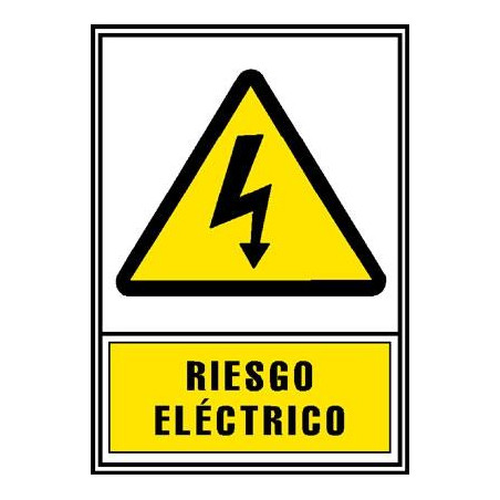 6172-03 AM ARCHIVO 2000 SEÑAL "RIESGO ELÉCTRICO" 210X297 PVC AMARILLO