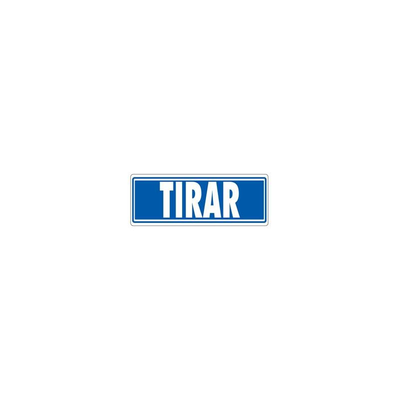 6177-03 GS ARCHIVO 2000 SEÑAL "TIRAR" 175X65 PVC GRIS