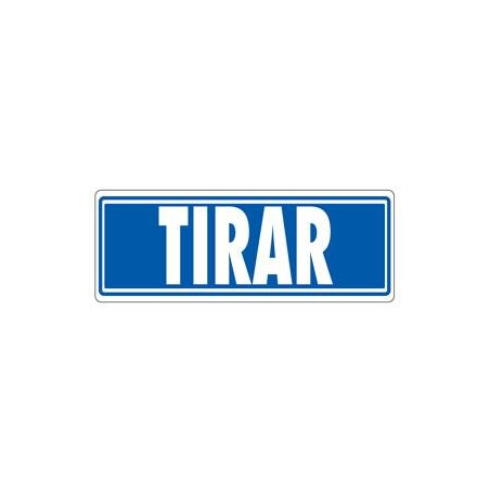 6177-03 GS ARCHIVO 2000 SEÑAL "TIRAR" 175X65 PVC GRIS