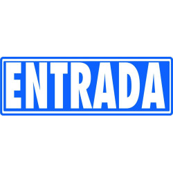 6177-10 GS ARCHIVO 2000 SEÑAL "ENTRADA (SIN INDICADOR)" 175X65 PVC GRIS