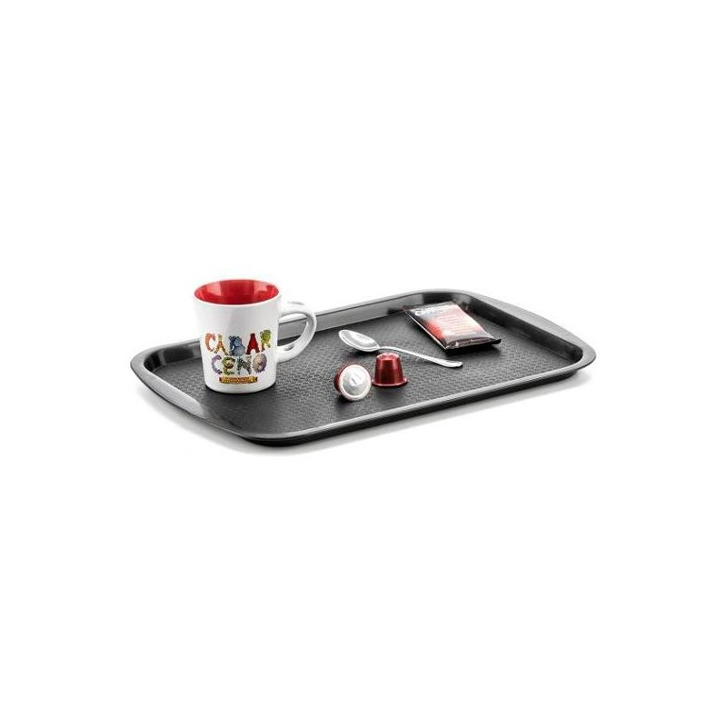 PL1045020 NE ARCHIVO 2000 BANDEJA DE SERVIR LA HORA DEL CAFÉ 305X435X20 MM NEGRO