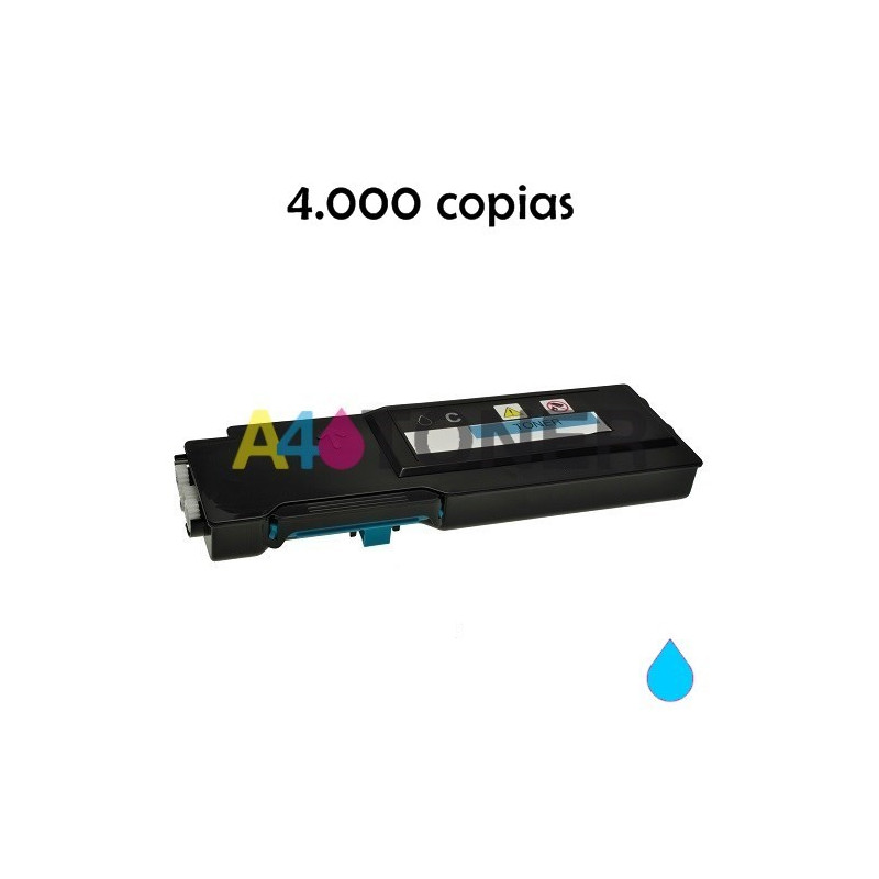 Toner Dell C2660 cyan alternativo compatible con Dell 593BBBT