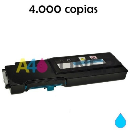 Toner Dell C2660 cyan alternativo compatible con Dell 593BBBT