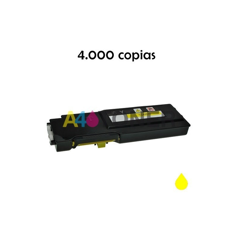 Toner Dell C2660 amarillo alternativo compatible con Dell 593BBBR